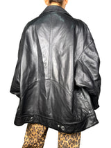 Chaqueta Cuero Cruzada