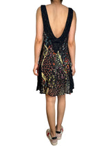 Vestido Viscosa Fibras Metalizadas