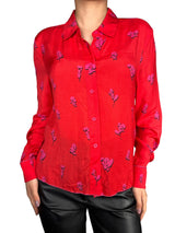 Blusa Roja Flores
