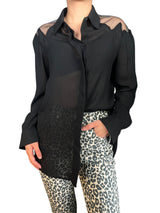 Blusa Hombros Traslucidos