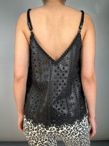 Top Janice Lace Ecocuero