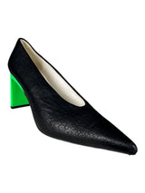 Zapato de Salón Taco Verde Flúor
