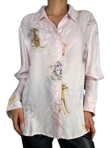 Blusa Rosada Flores