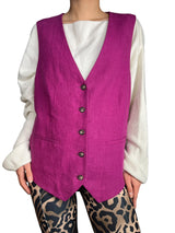 Gilet Uva Lino