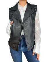Chaqueta Biker Malva Cuero