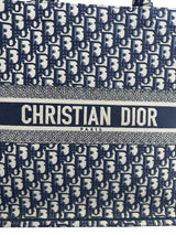 Dior Book Tote Large en Ecru y Azul