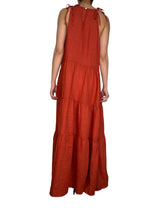 Vestido Terracota Lino