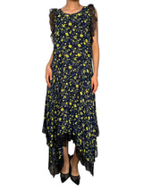 Vestido Floreado Vuelos Encaje