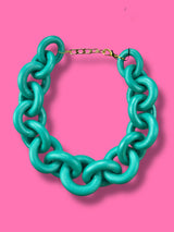 Collar Eslabón Turquesa