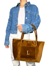 Cartera Velvet Camel