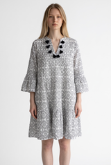 Vestido Mangas Campana