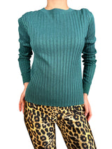 Polera Tejida Fibras Metalizadas