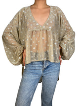 Blusa Traslucida Lurex