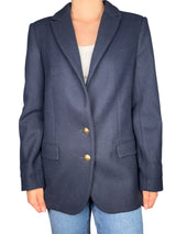 Abrigo Azul Botones Dorados