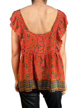 Blusa Seda Estampada