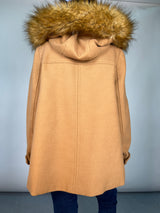 Abrigo Capucha Piel Sintética desmontable