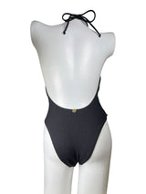 Traje de Baño Aplicación Dorada