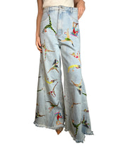 Jeans Palazzo Bordado