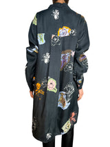 Blusa Azul Estampada