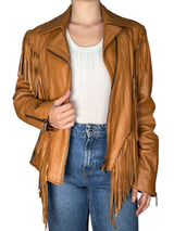 Chaqueta Camel Cuero