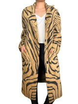 Cárdigan Largo Animal Print