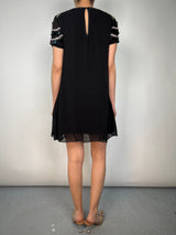 Vestido Viscosa Con Aplicaciones