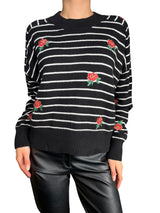 Sweater Flores Bordadas