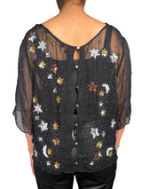 Blusa Bordada Lentejuelas