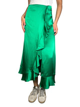 Falda Seda Esmeralda