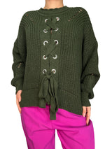 Sweater Verde Trenzado