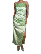 Vestido Satin Flores