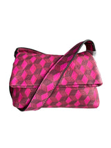 Bandolera Cuero Magenta