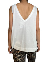 Polera Blanca Sin Mangas