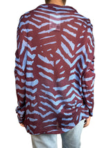 Polera Traslucida Burdeo