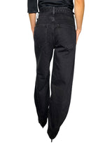 Pantalón Negro Textura Denim