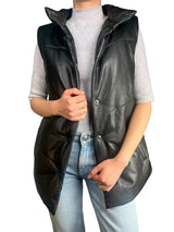 Parca Cuero Sin Mangas