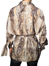 Blusa Snakeskin Print