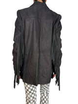 Chaqueta Cuero Flecos