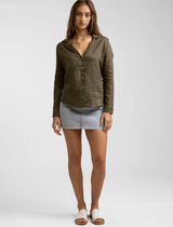 Blusa Classic Long Sleeve Olive