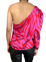 Blusa Animal Print Asimétrica