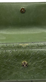 Cartera Cuero Verde