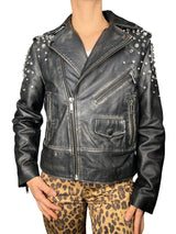 Chaqueta Cuero Efecto Desgaste