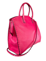 Cartera Garavani Vitello Rockstud Pink Cuero