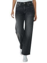 Jeans Rectos Desflecados