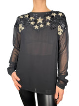 Blusa Bordada Estrellas