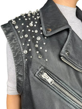 Chaqueta Cuero Aplicaciones