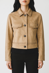 Chaqueta Detalles Trenzado