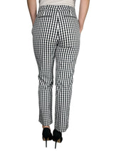 Pantalones Vichy Blanco-Negro