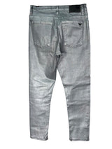 Jeans Slim Metal Silver
