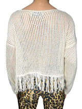 Sweater Calado Flecos